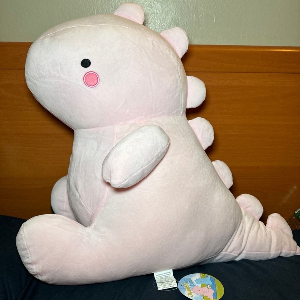 20" Pink Jumbo Dino Japanese Plush